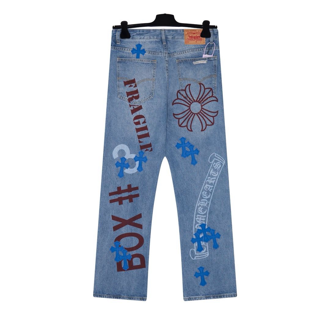 New arrival logo letter print jeans