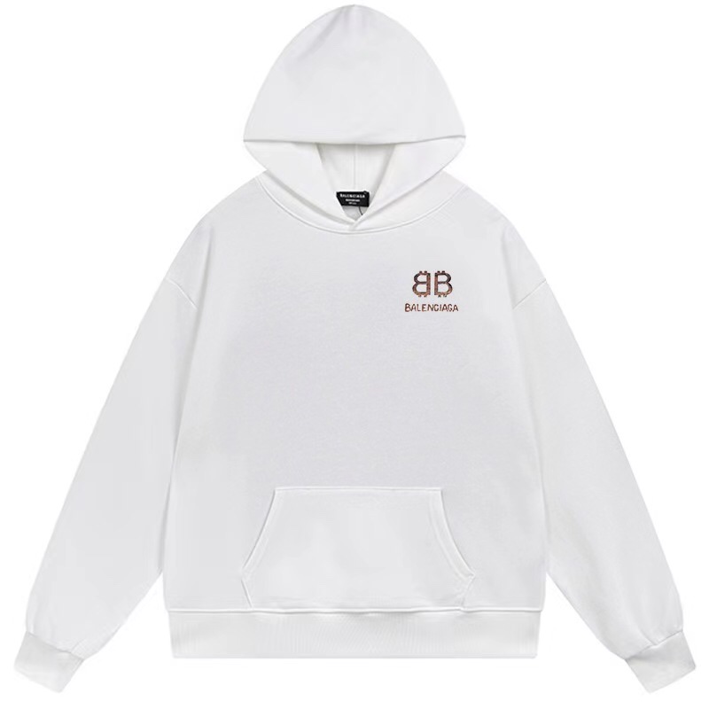 1:1 Quality logo printing black white hoodie