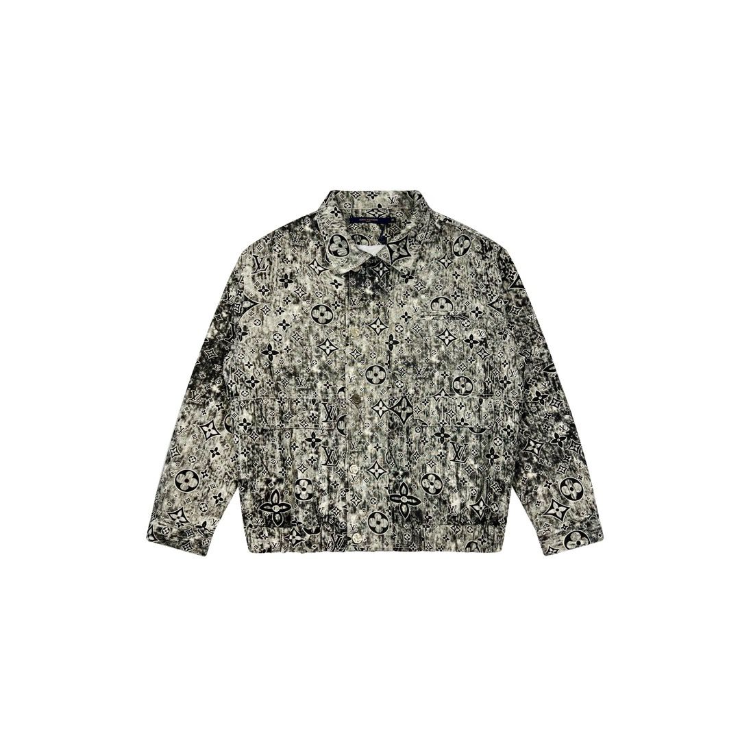 New arrival full logo denim jacket