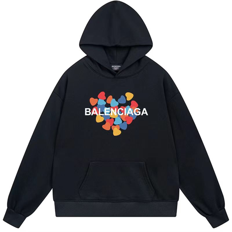1:1 Quality logo printing black white hoodie
