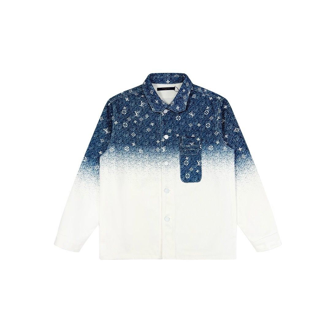 New gradient full logo denim jacket