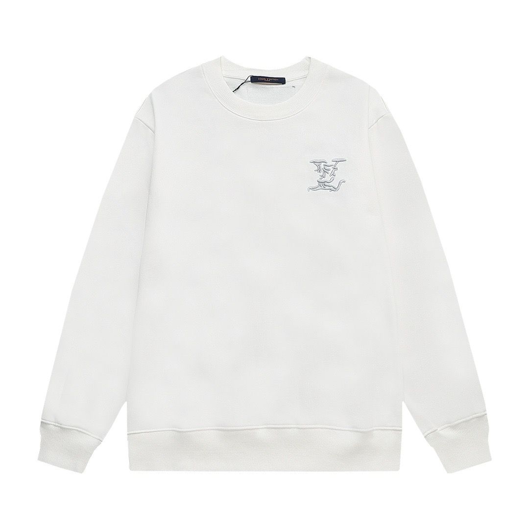 New arrival black white crewneck