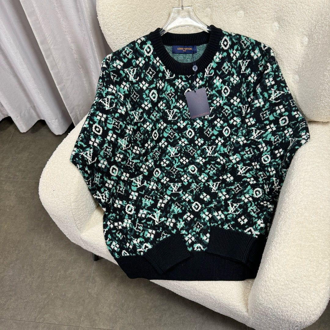 New arrival full logo print sweater