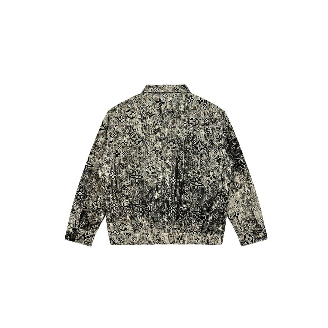 New arrival full logo denim jacket