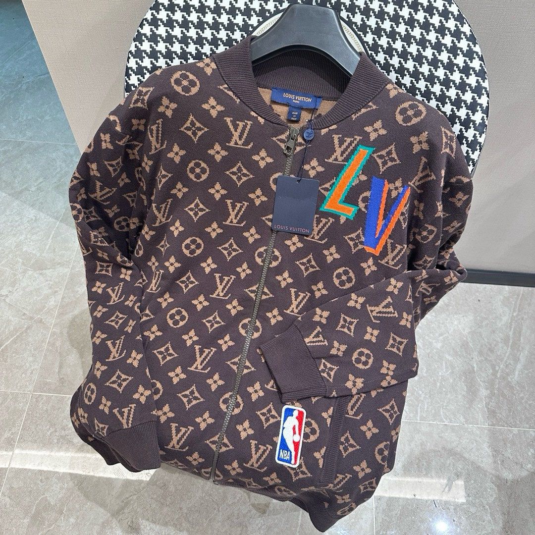 New arrival brown full logo sweater