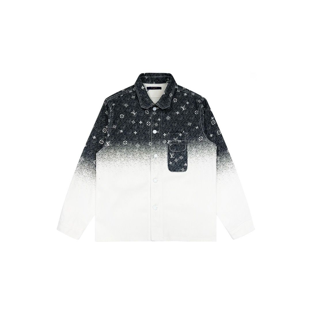 New gradient full logo denim jacket