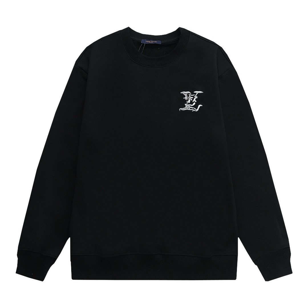 New arrival black white crewneck