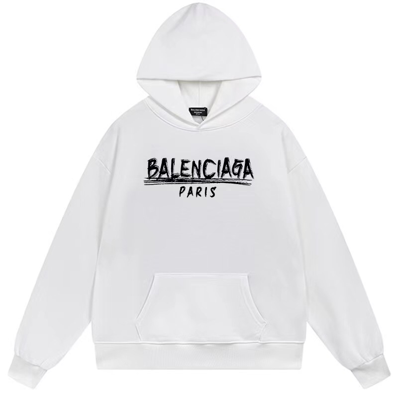1:1 Quality logo printing black white hoodie