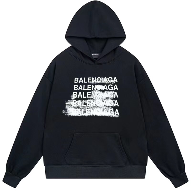 1:1 Quality 23SS printing black white hoodie