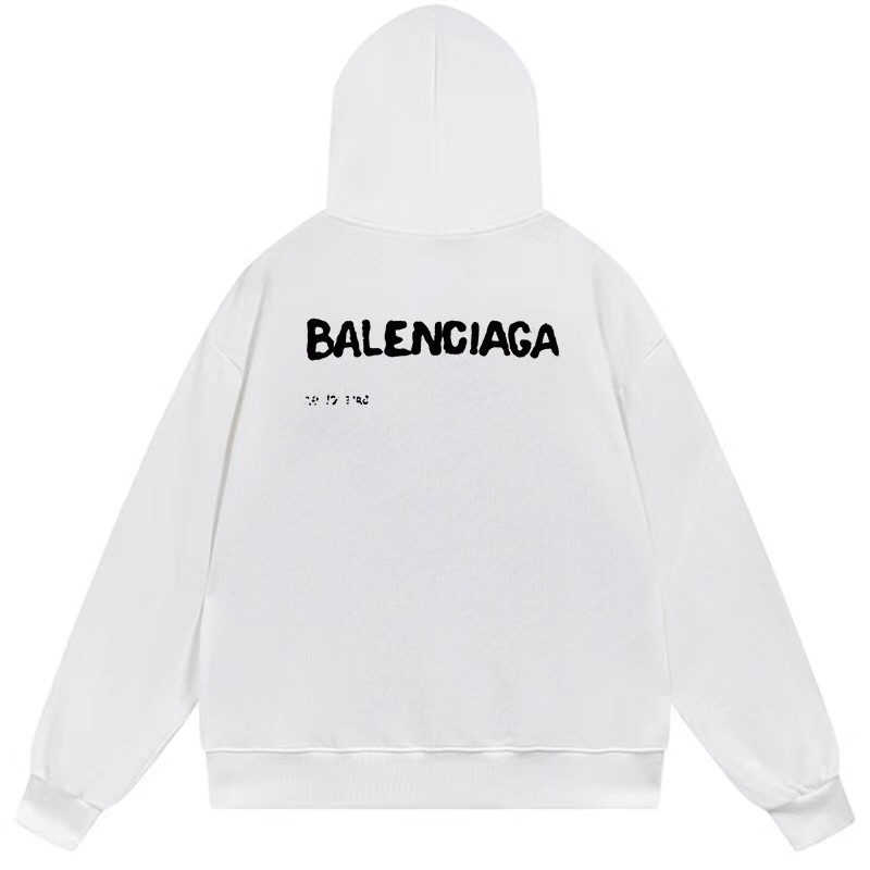 1:1 Quality 23SS printing black white hoodie
