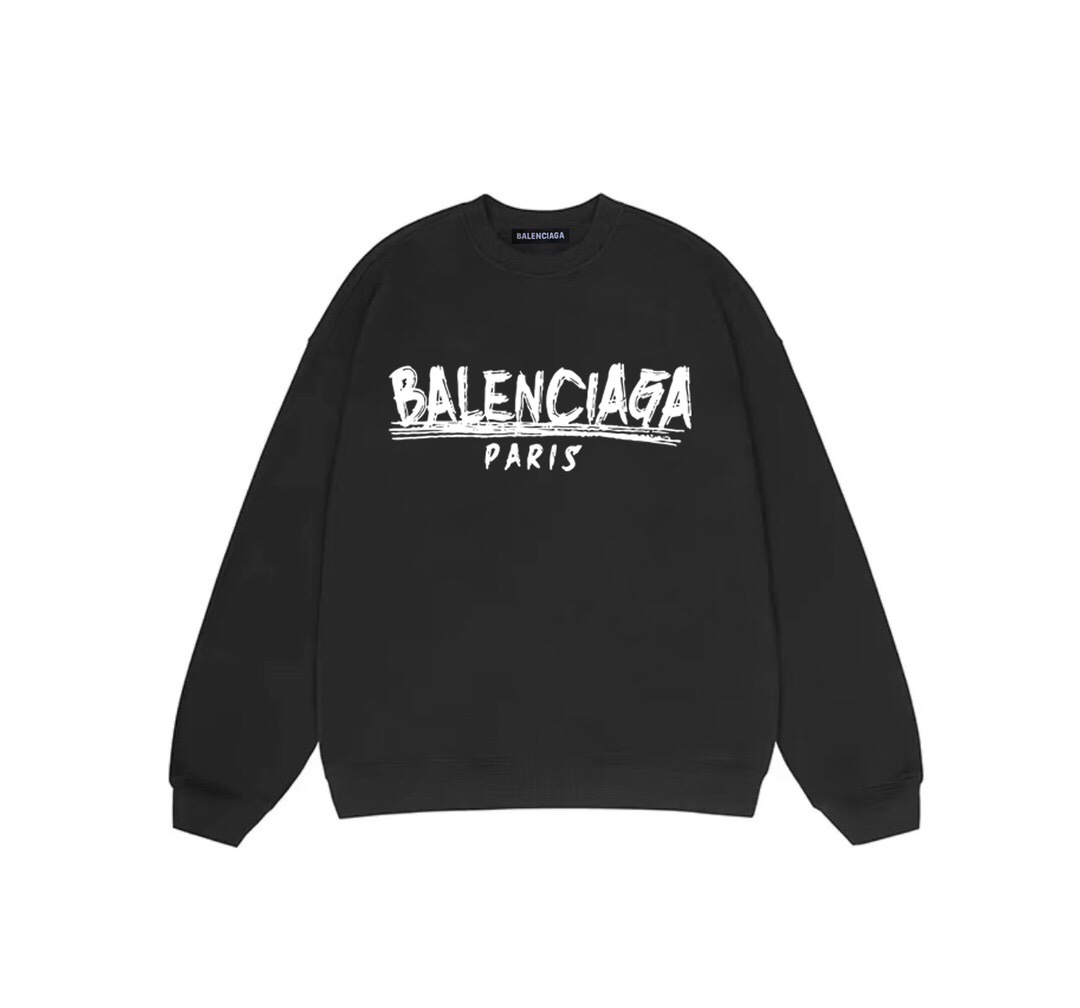 1:1 Quality logo printing black white hoodie