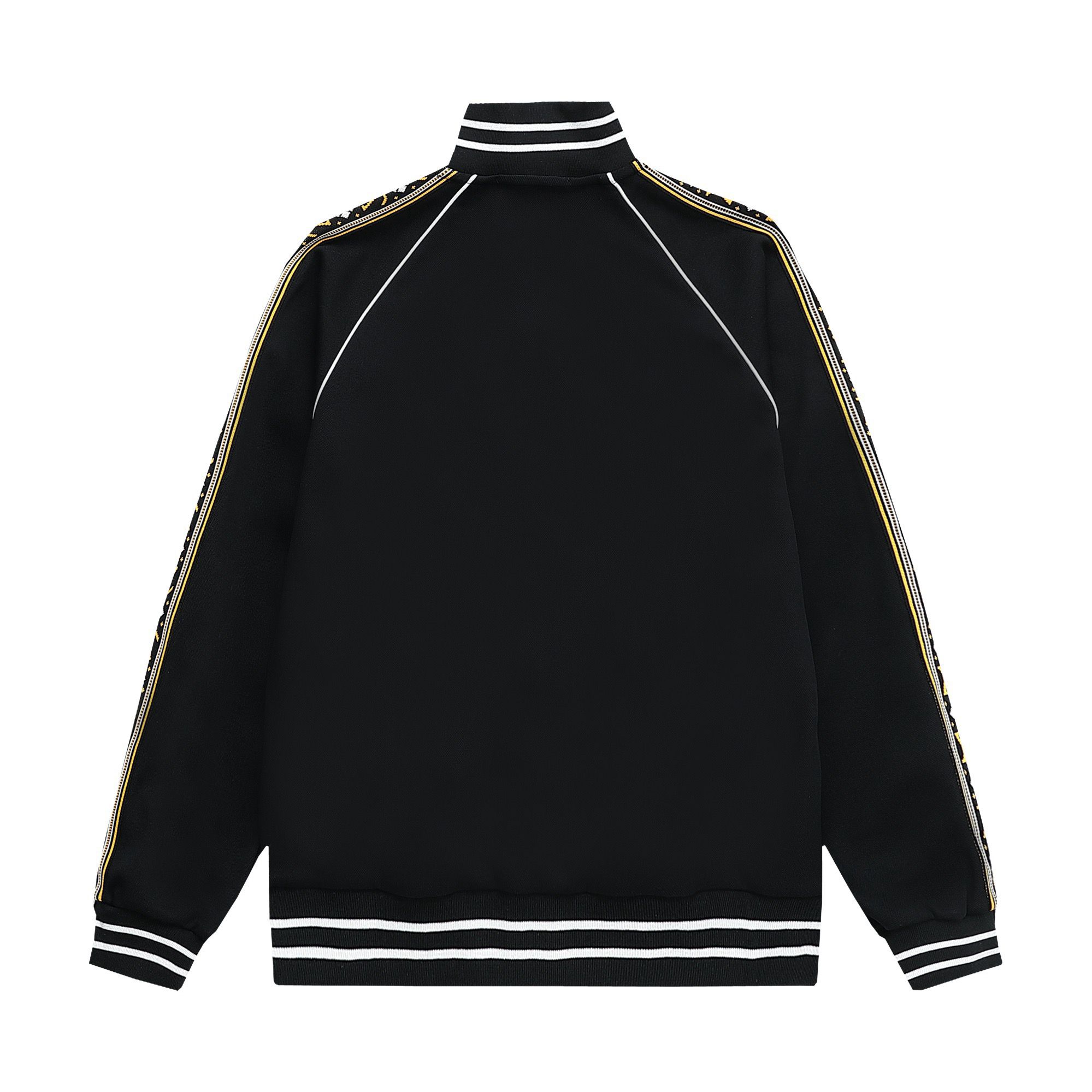 New arrival black with yellow zipper jacket