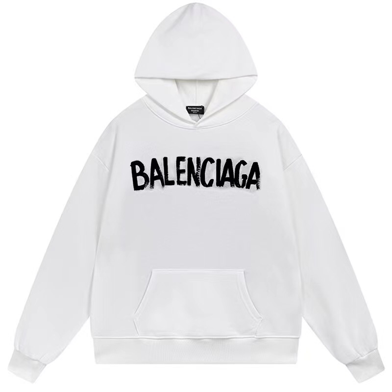 1:1 Quality 23SS printing black white hoodie
