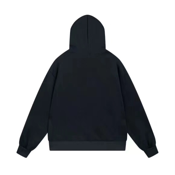 1:1 Quality logo printing black white hoodie