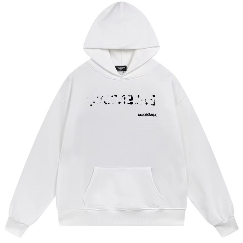 1:1 Quality 23SS printing black white hoodie