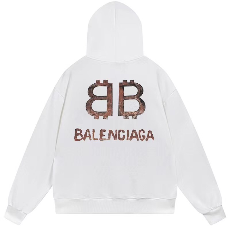 1:1 Quality logo printing black white hoodie