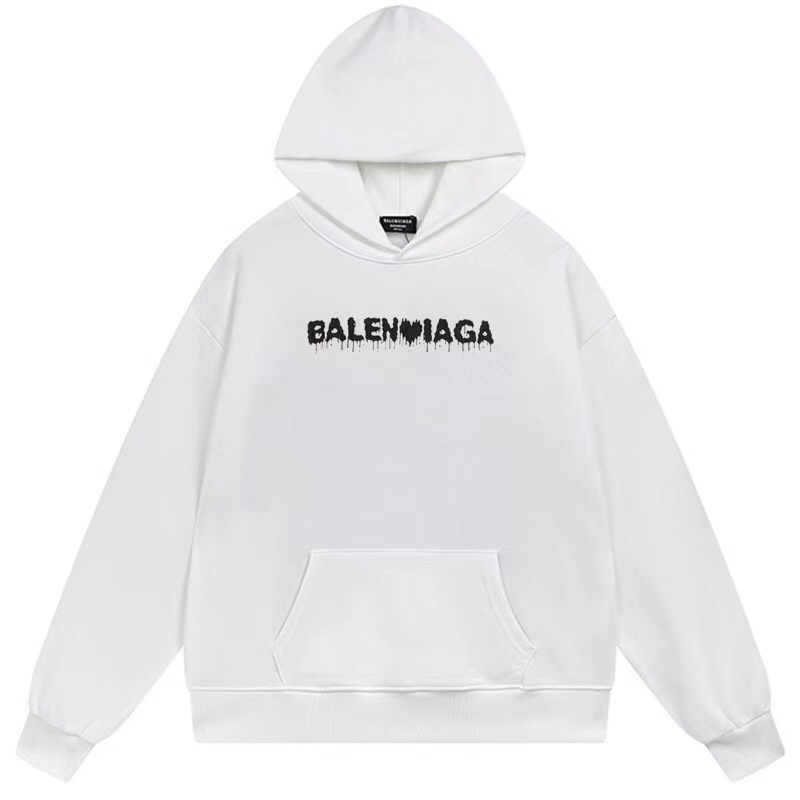 1:1 Quality logo printing black white hoodie