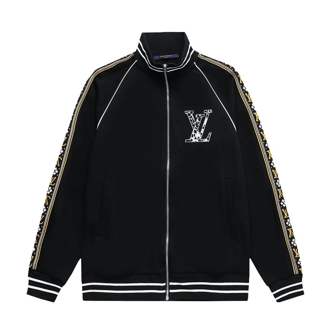 New arrival black with yellow zipper jacket