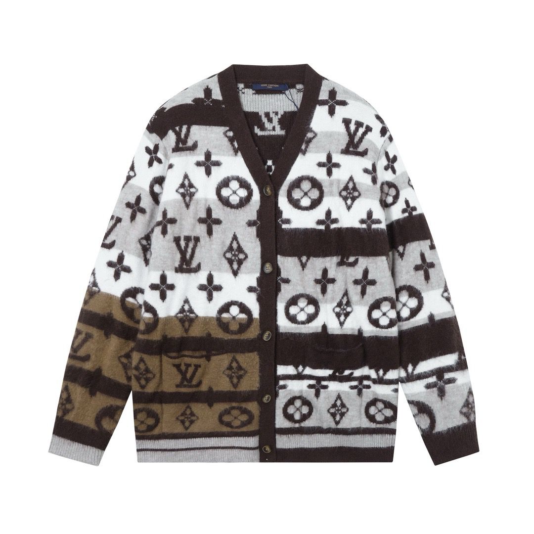 1:1 version new wool zipper sweater jacket