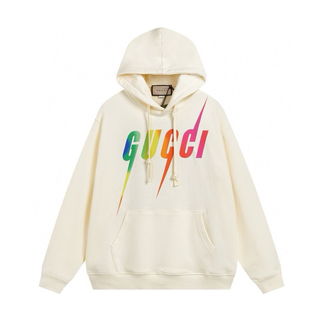 New beige black hoodie