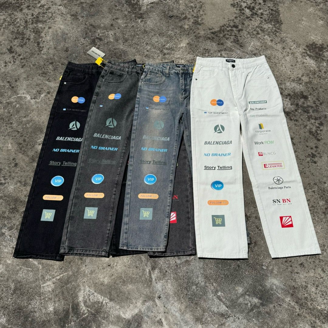 1:1 version new colorful jeans