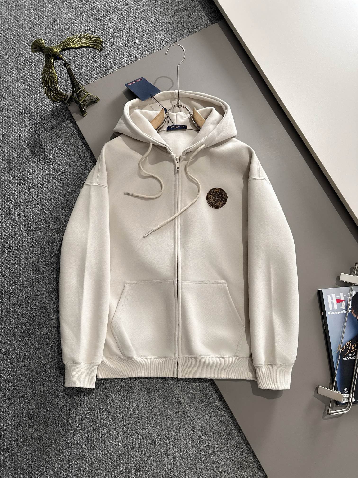 1:1 new basic style zipper hoodie