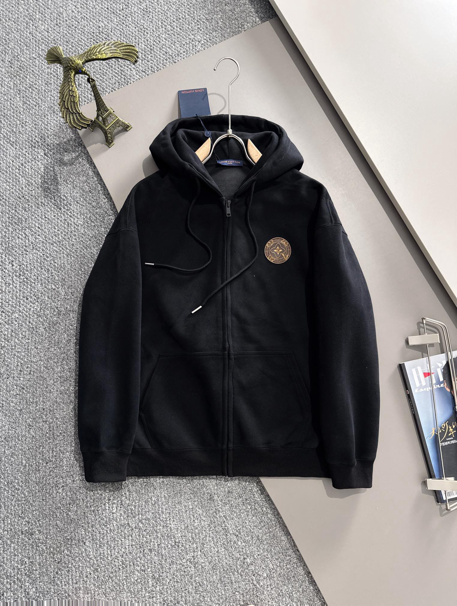 1:1 new basic style zipper hoodie