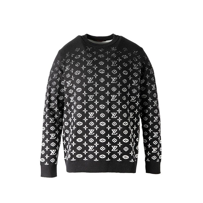 1:1 New arrival gradient black sweater