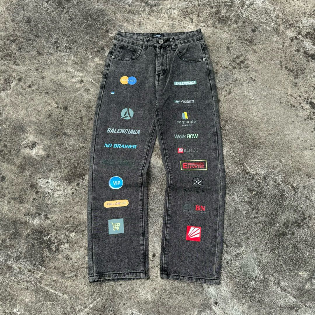 1:1 version new colorful jeans