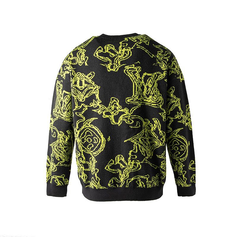 1:1 New black with yellow sweater