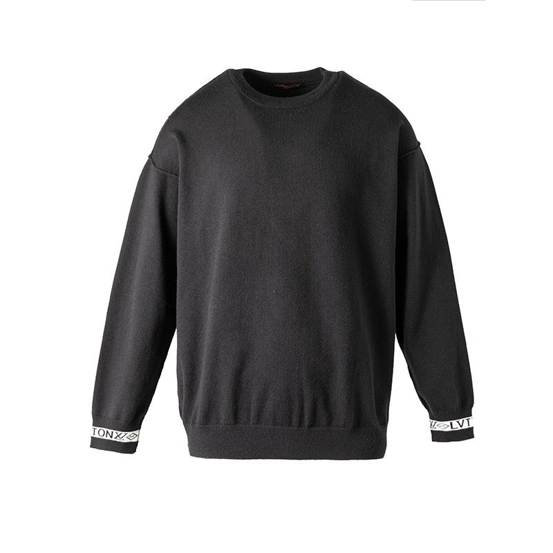 1:1 New wollen yarn 12 needle jacquard woven sweater