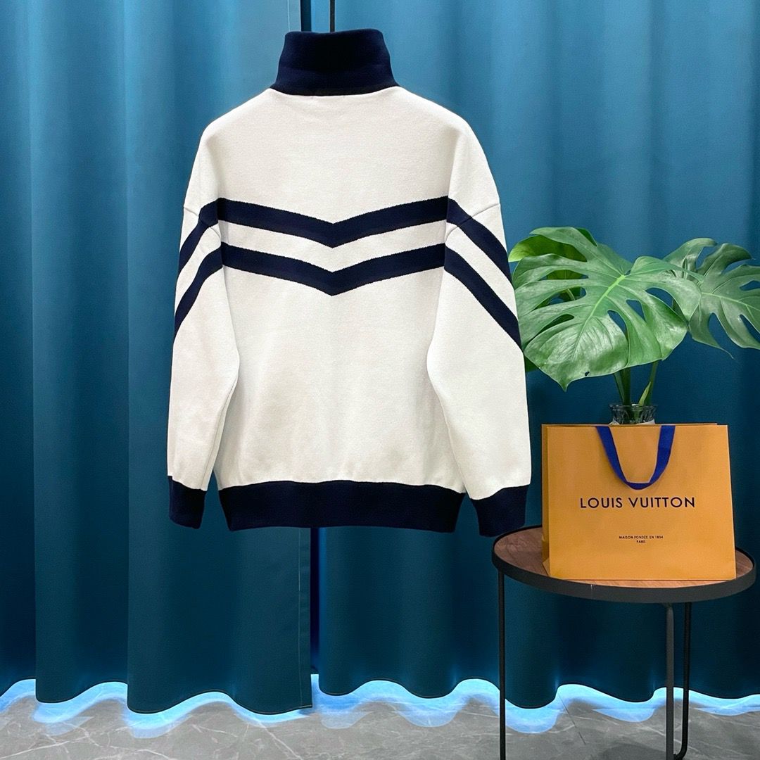 1:1 New jacquard embroidery zopper wool jacket