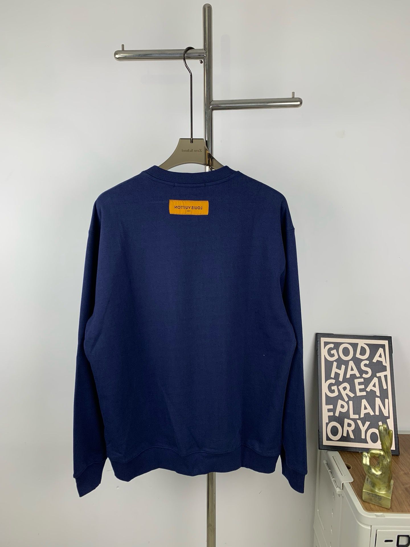 New arrival navy blue crewneck