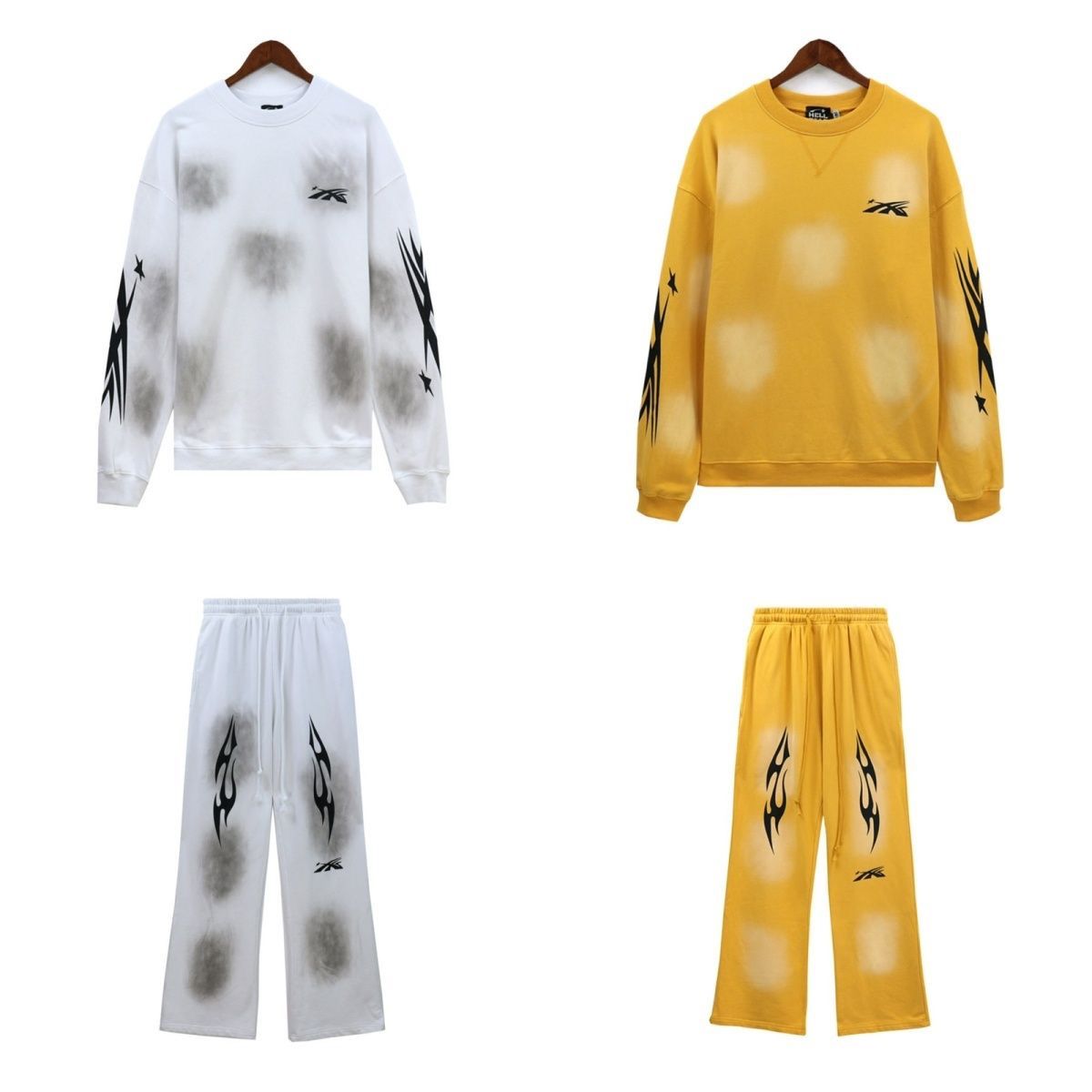 New washing crewneck tracksuit