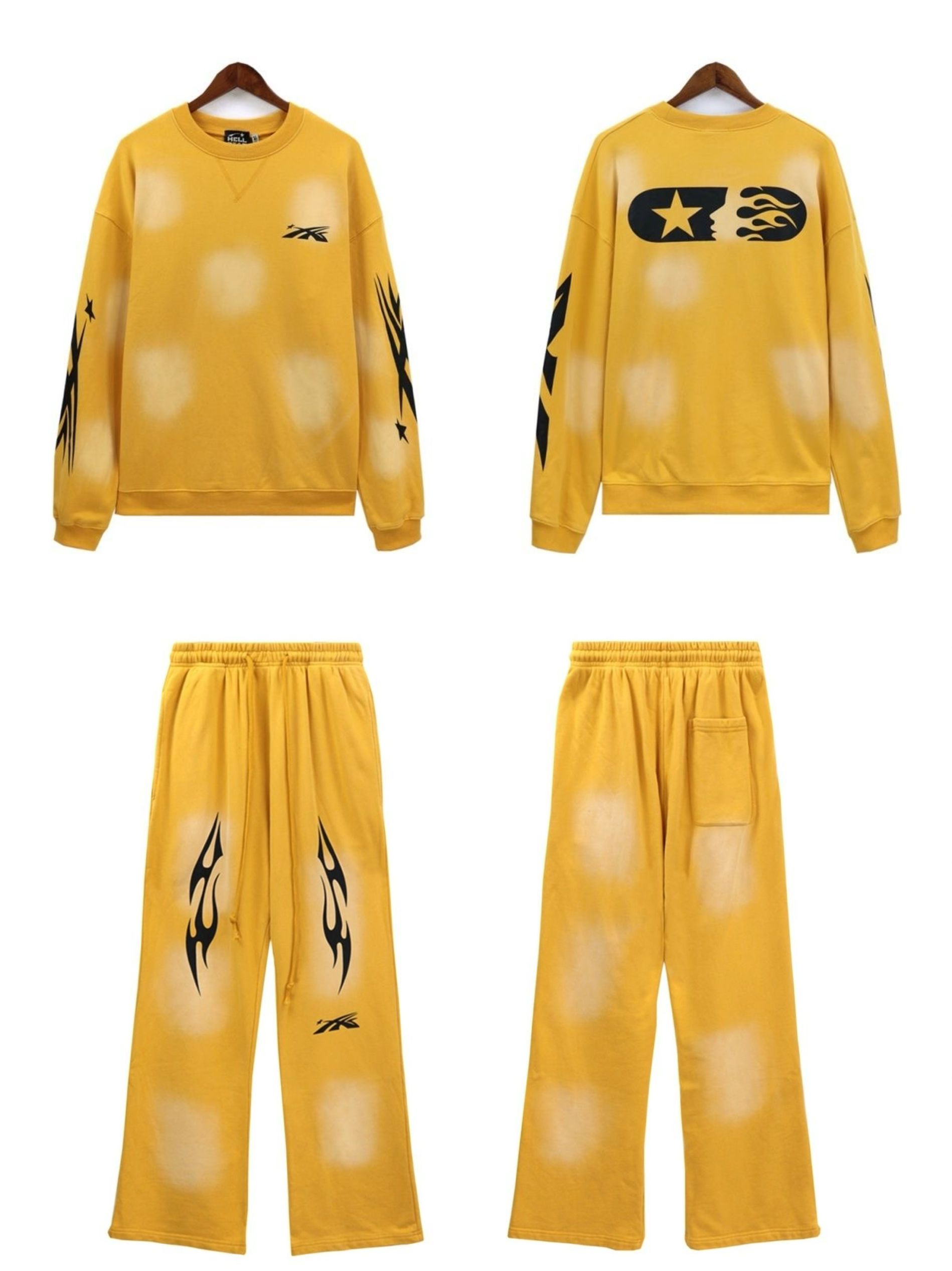 New washing crewneck tracksuit