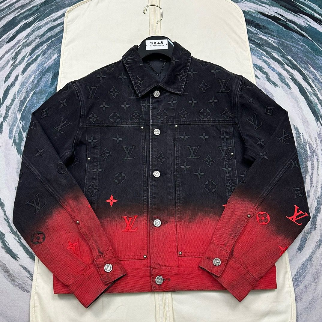 1:1 new gradient denim jacket