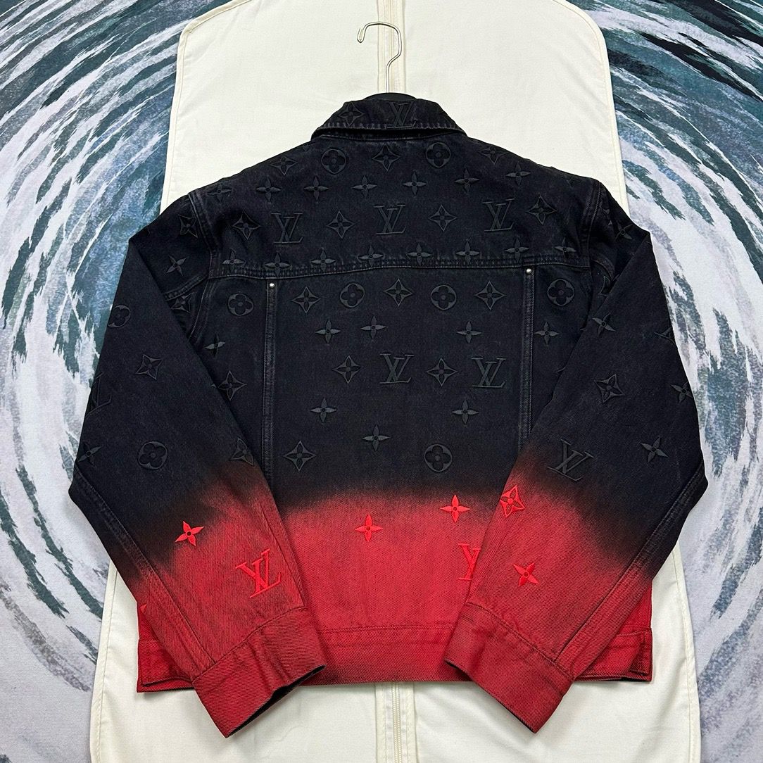 1:1 new gradient denim jacket