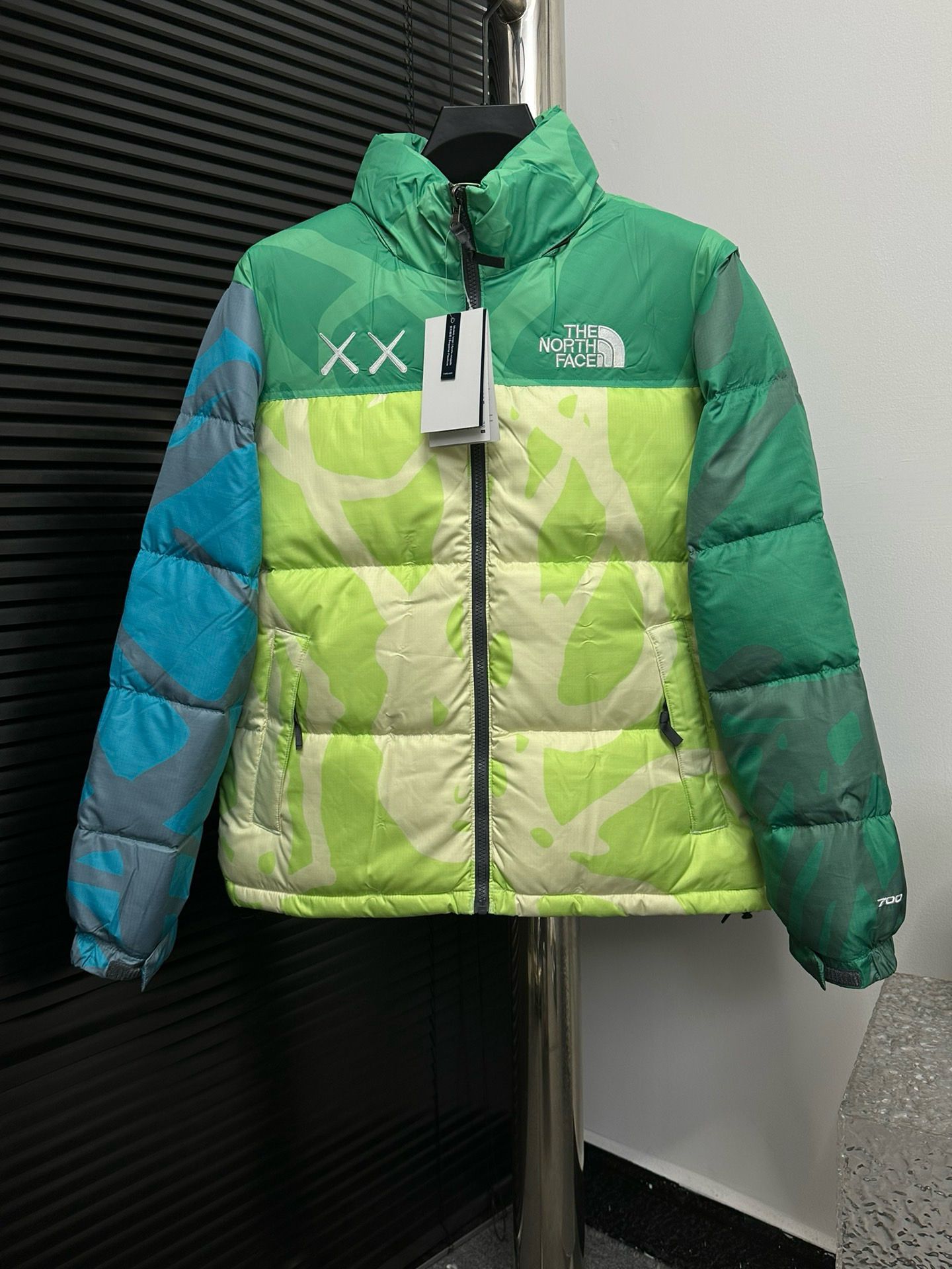 1:1 new green splicing down jacket