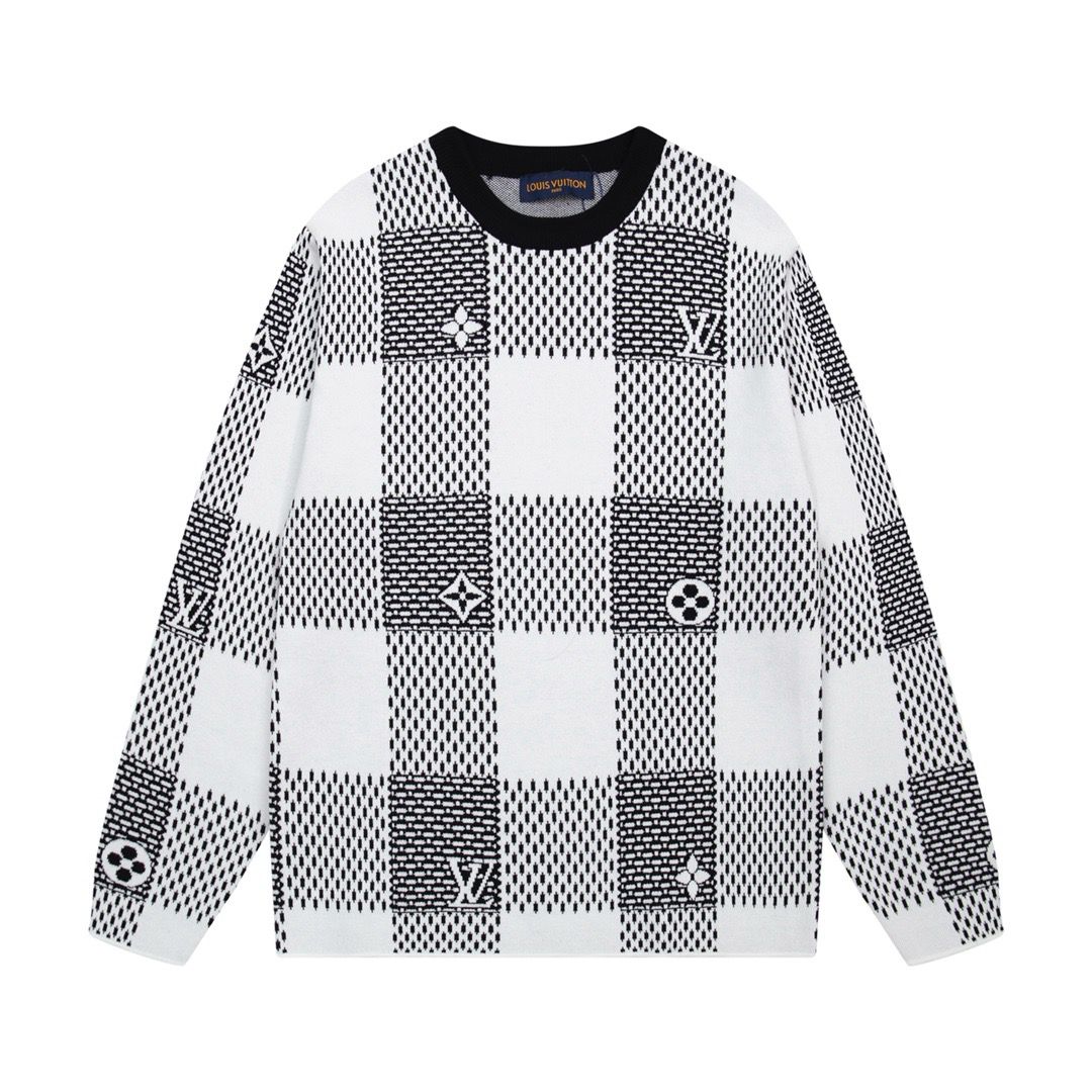 1:1 New red black sweater