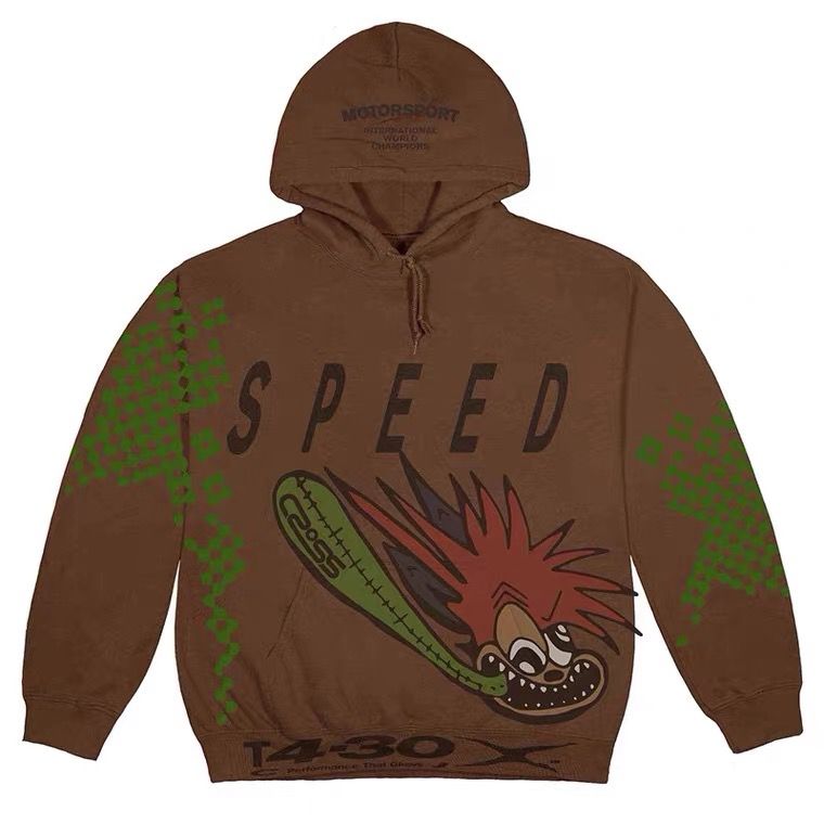 1:1 Cactus Jack Speed brown hoodie