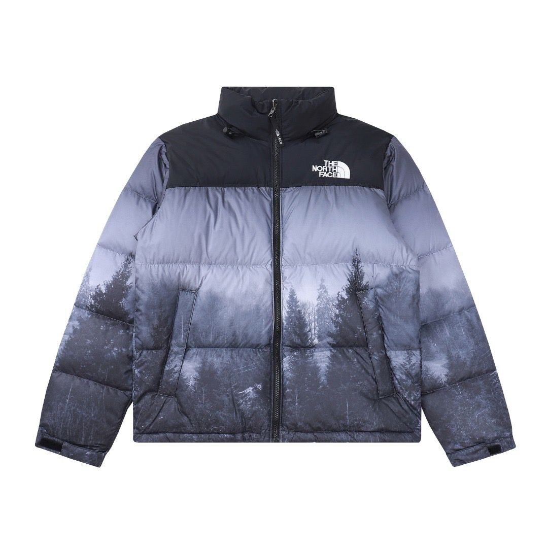 1:1 New black grey down jacket