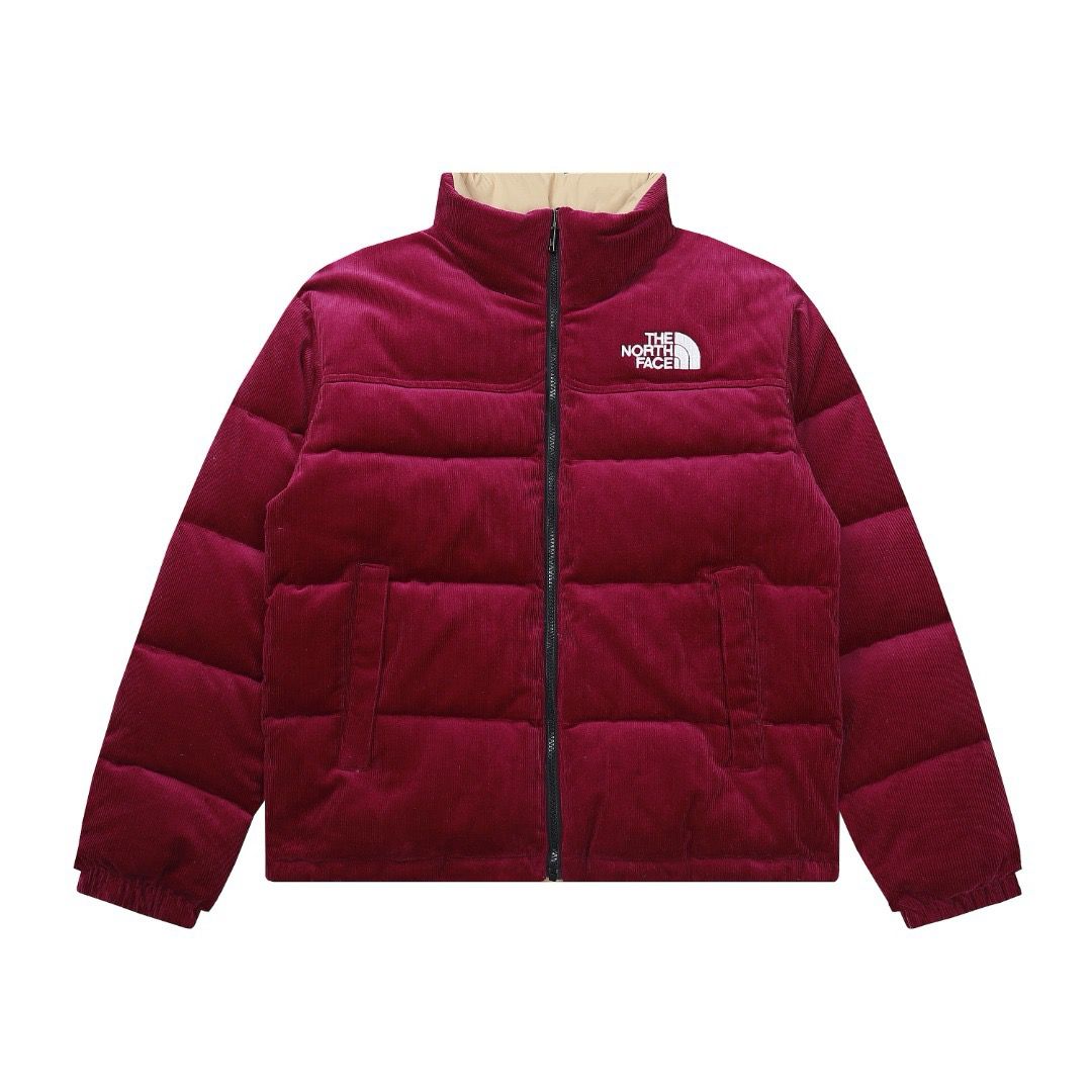 1:1 new limited corduroy double side wear down jacket