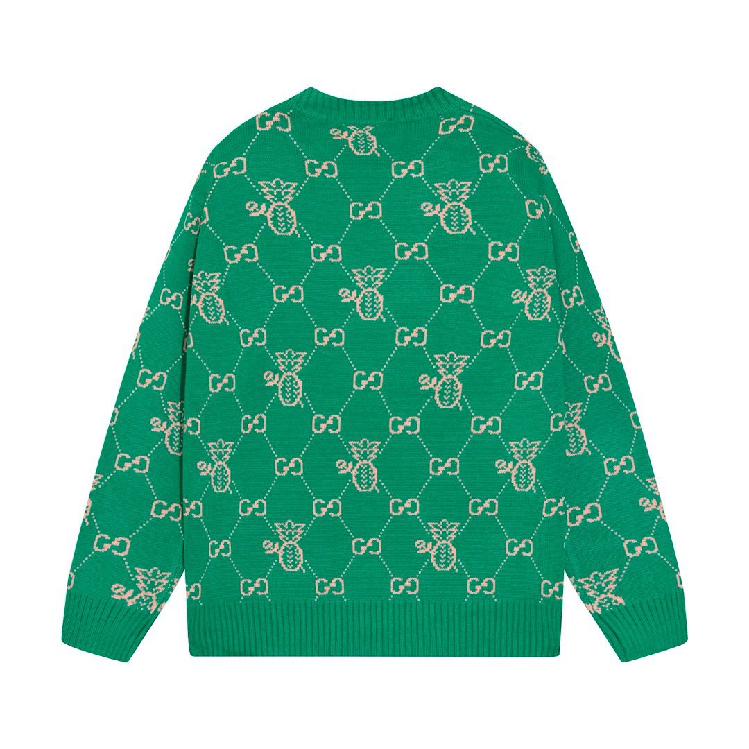 1:1 New green full logo sweater