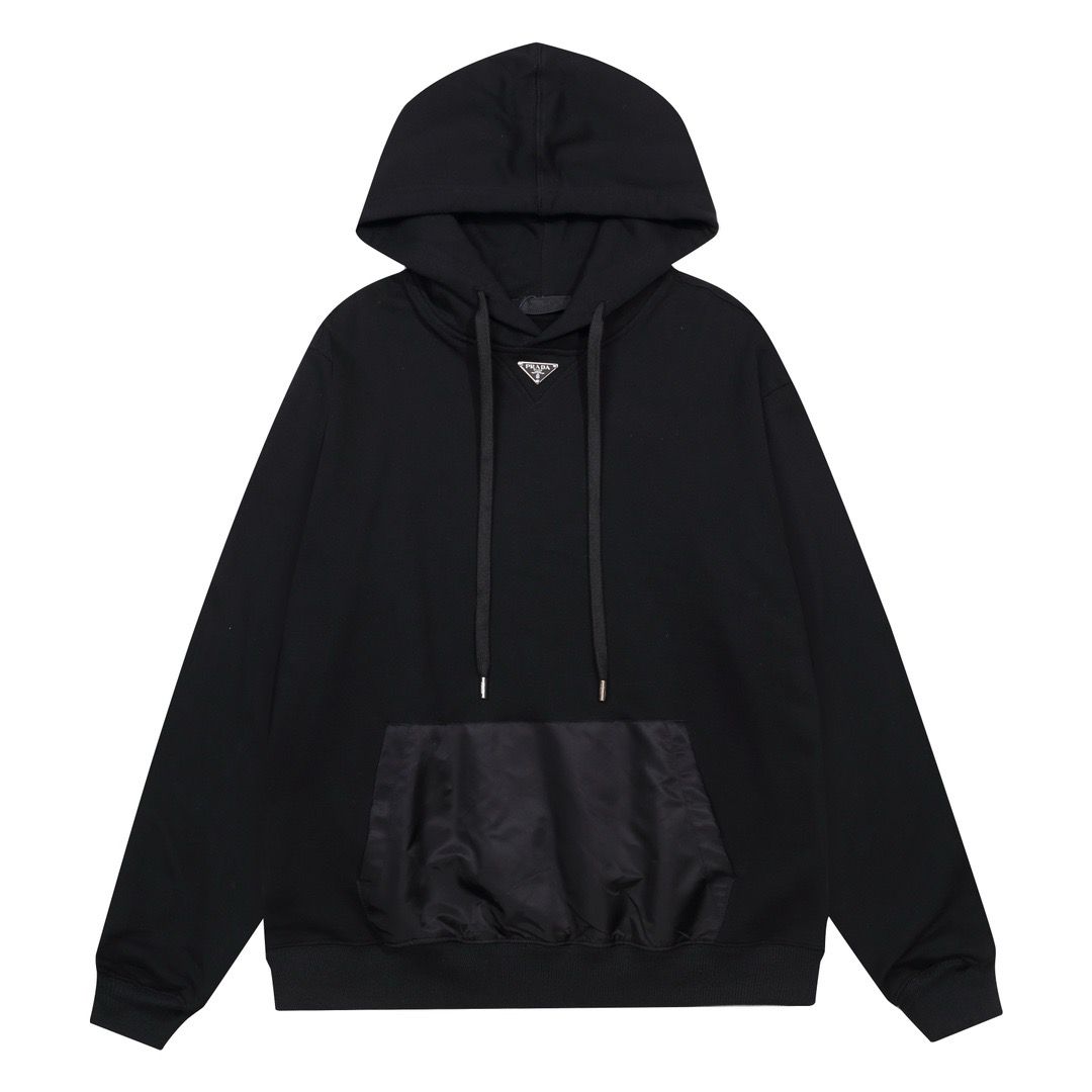 1:1 New all black hoodie