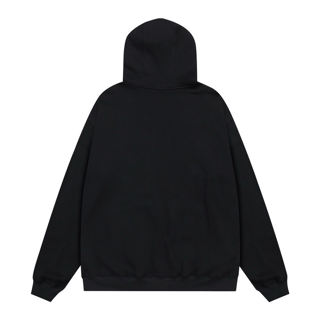 1:1 New all black hoodie