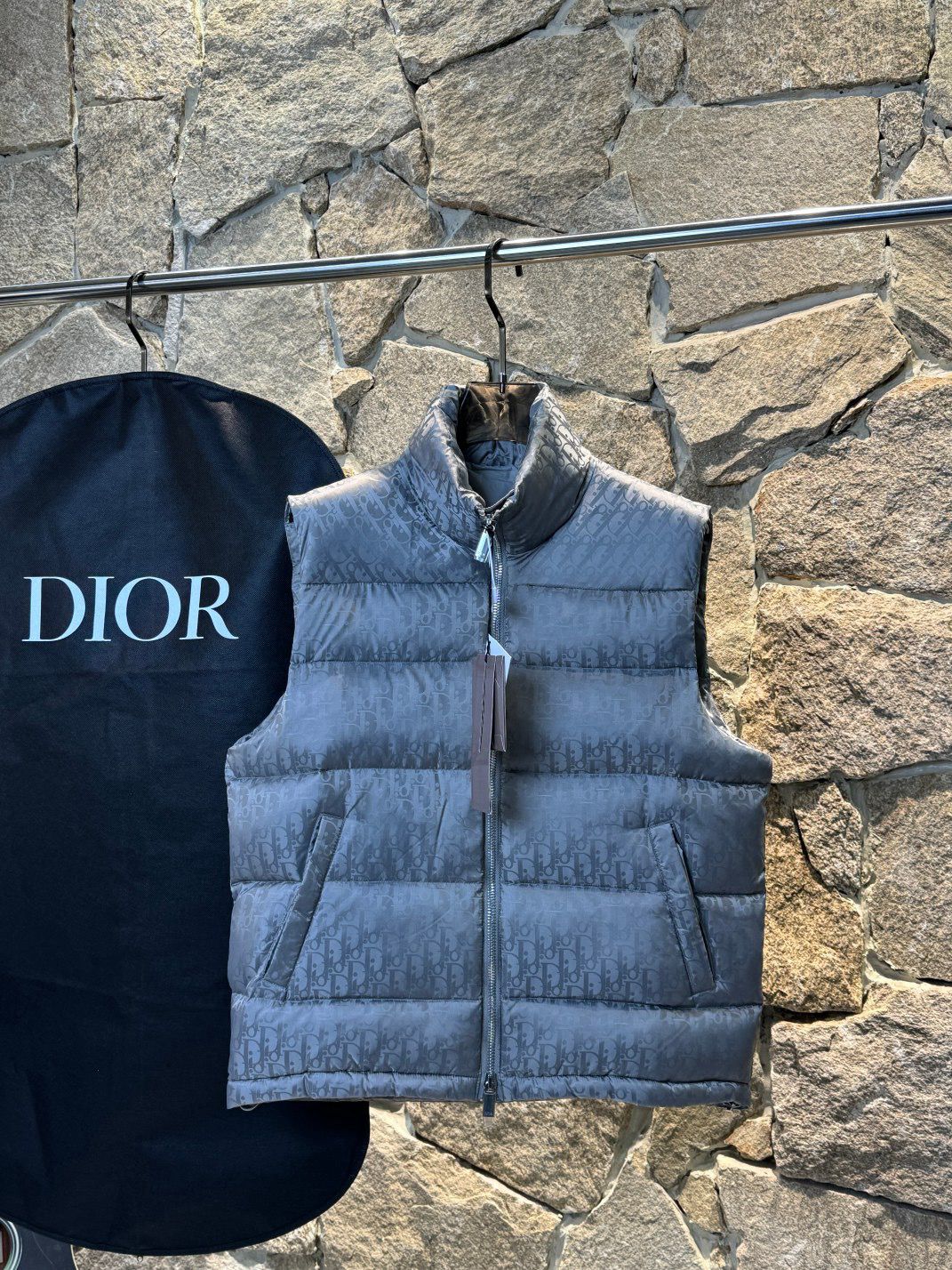 1:1 top quality new grey down vest