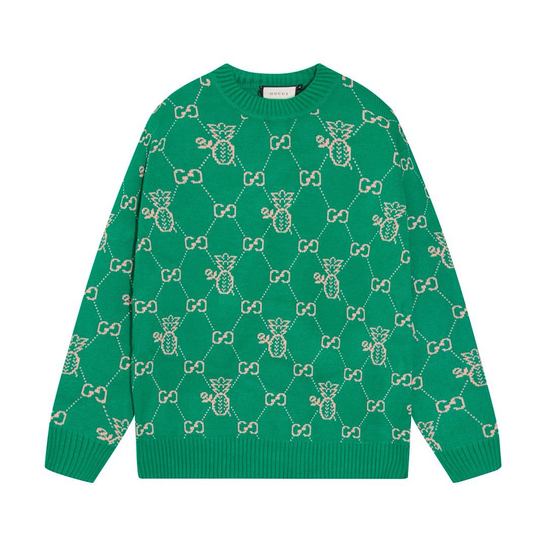 1:1 New green full logo sweater