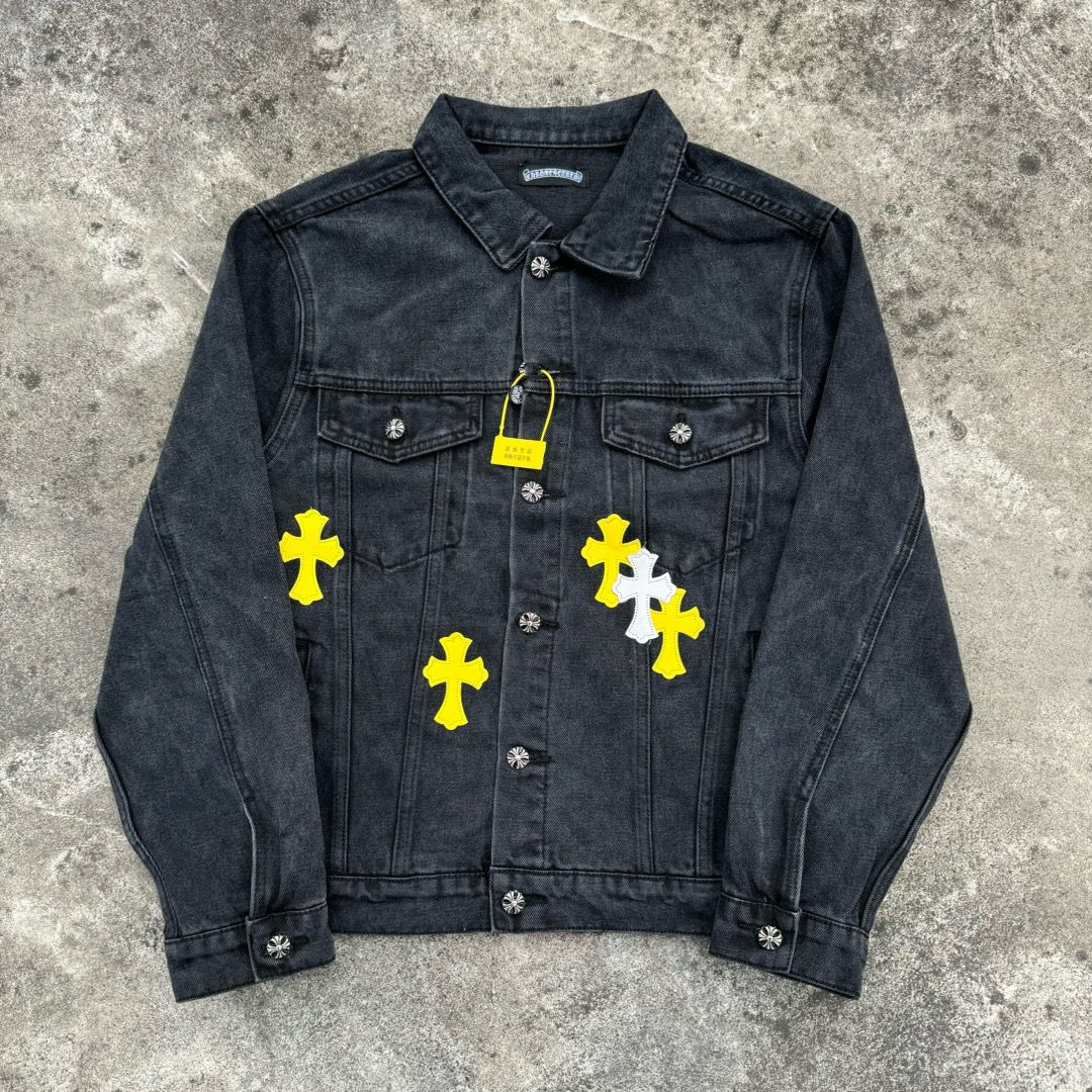1:1 New black denim jacket