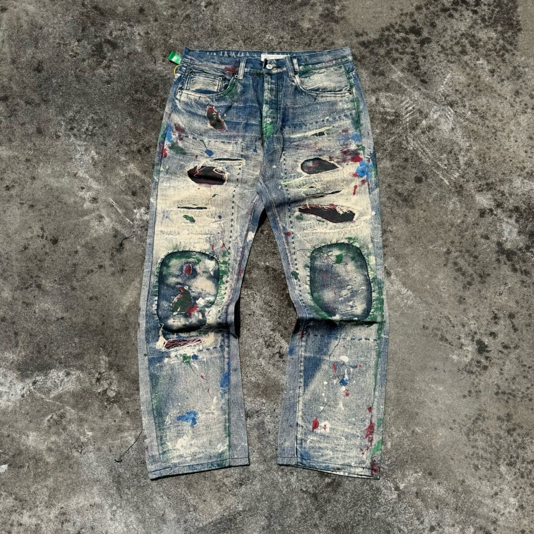 1:1 New ripped jeans
