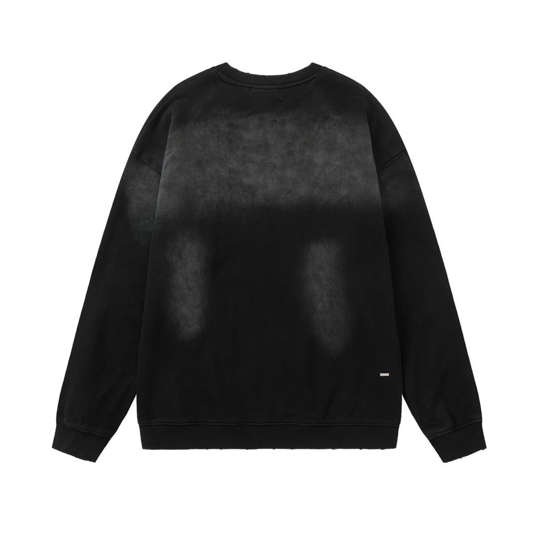 New arrival black crewneck